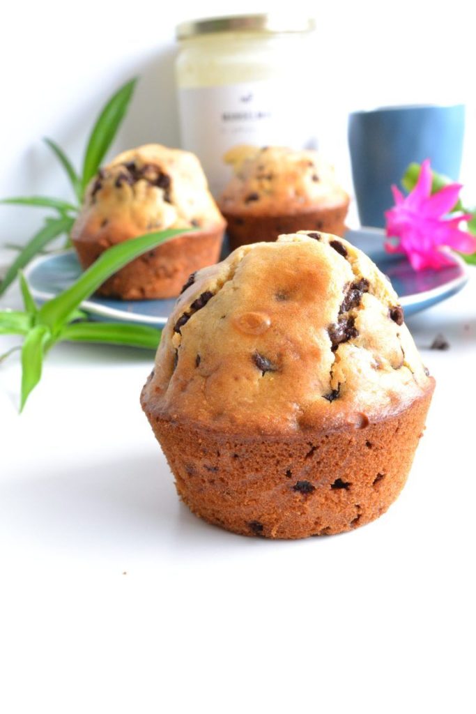 muffins aux pépites de chocolat sans sucre / sans beurre