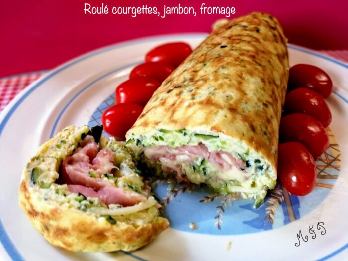 Roulé Courgettes, Jambon, Fromage - Recette Cake Factory